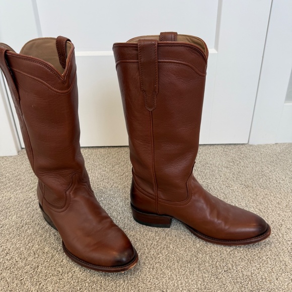 Tecovas Rich Brown Cowboy Boots - Picture 2 of 5